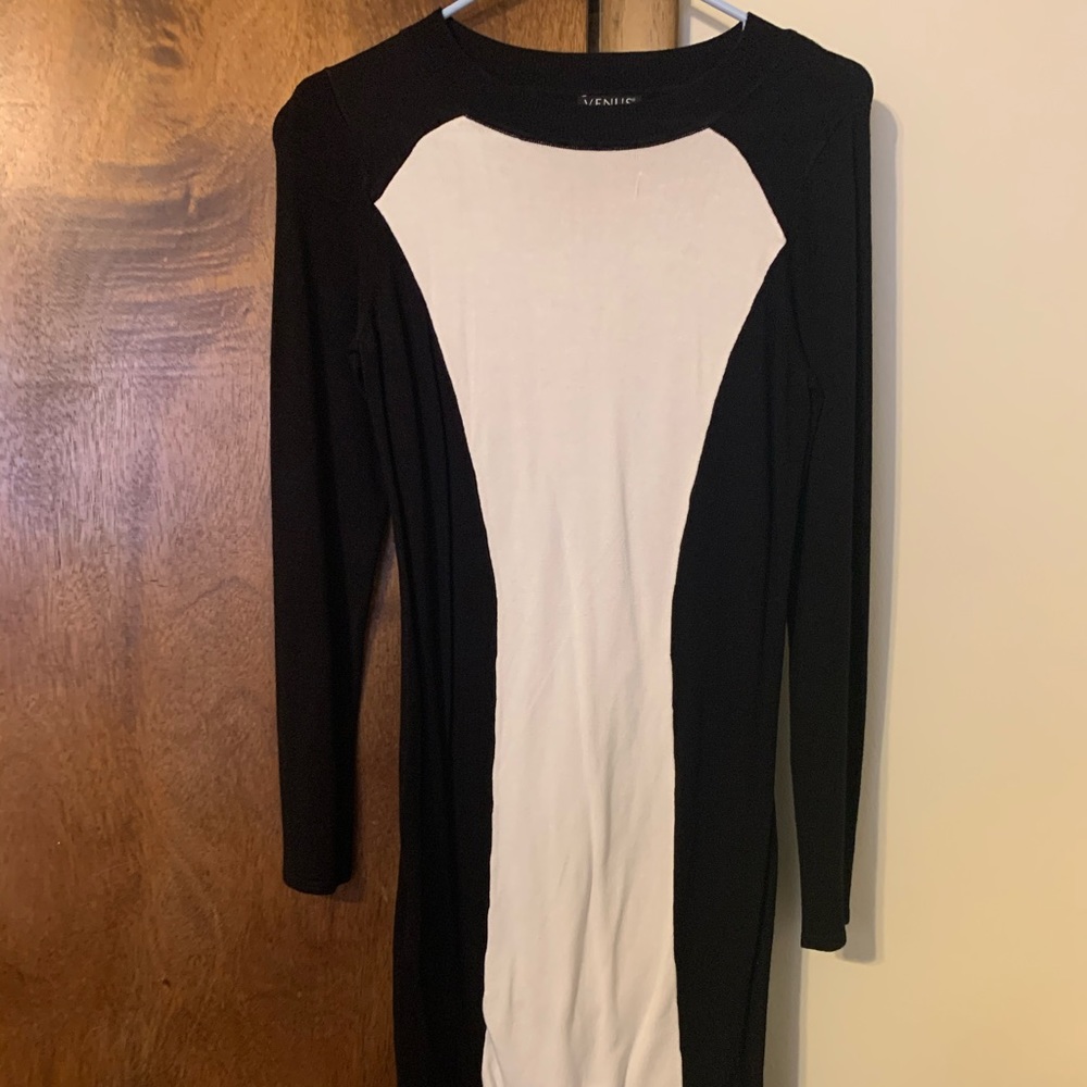 VENUS colorblock sweater dress